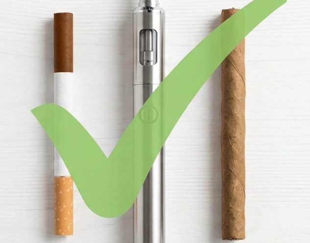 Schluss mit Zigaretten, E-Zigaretten- und Zigarillos